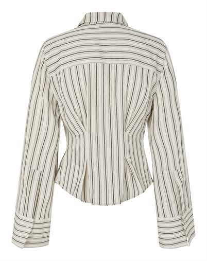 Mbym - Kalana - M Skjorte - White Kleo Stripe